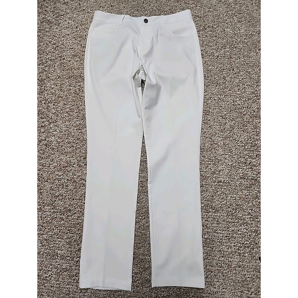 Puma Golf Pants MENS 2x33 White Dry Cell Performance Straight Fit *